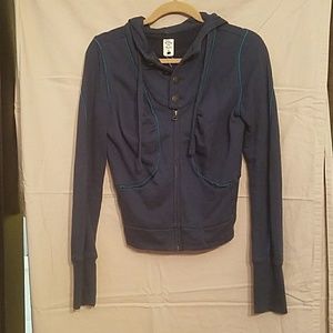 Free people zip up hoodie
